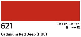 Akril festék Rosa 60ml – 621 kadmium Sötét vörös