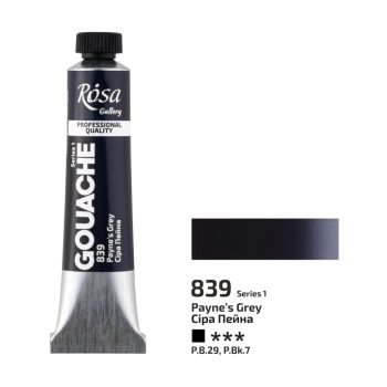 Gouache festék Rosa 20ml – 839 Payne's Grey