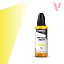 Vallejo folyékony akvarellfesték 32ml – 110 Lemon Yellow