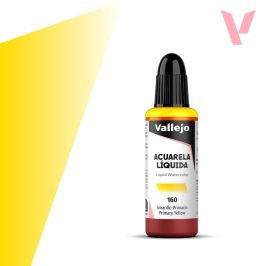 Vallejo folyékony akvarellfesték 32ml – 160 Primary Yellow