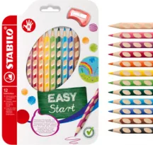   Színes ceruzakészlet Stabilo EASYcolors R 12 db Set hegyezővel