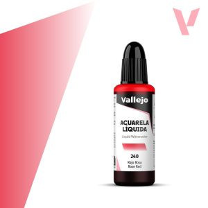 Vallejo folyékony akvarellfesték 32ml – 240 Rose Red