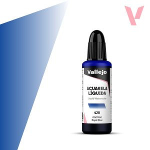 Vallejo folyékony akvarellfesték 32ml – 420 Royal Blue