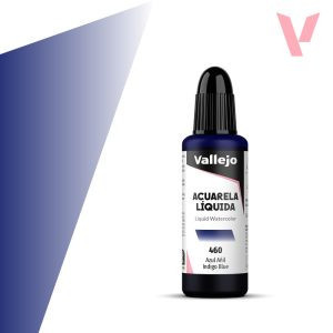 Vallejo folyékony akvarellfesték 32ml – 460 Indigo Blue