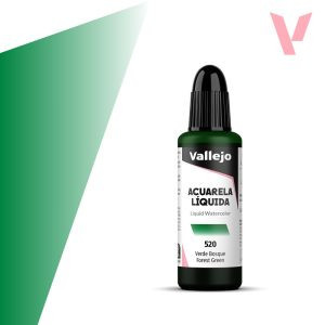 Vallejo folyékony akvarellfesték 32ml – 520 Forrest Green