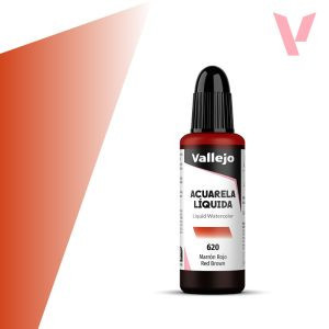 Vallejo folyékony akvarellfesték 32ml – 620 Red Brown