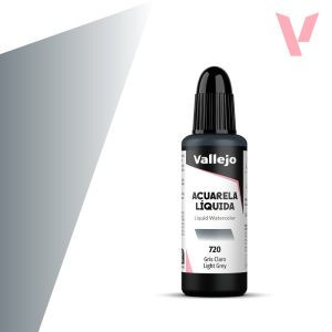 Vallejo folyékony akvarellfesték 32ml – 720 Light Grey
