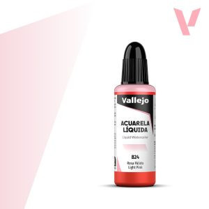 Vallejo folyékony akvarellfesték 32ml – 824 Light Pink