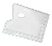 Téglalap alakú műanyag paletta 28x22cm