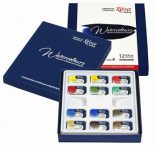 Akvarelfesték készlet Rosa 12 db papír csomagolásban