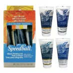 Speedball fémes linómetszet festék készlet 4x37ml