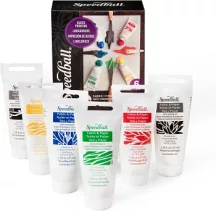 Linómetszet színek készlete textilekhez Speedball 6x37ml