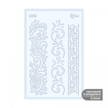 Sablon Rosa 0.5mm 13x20cm – U59