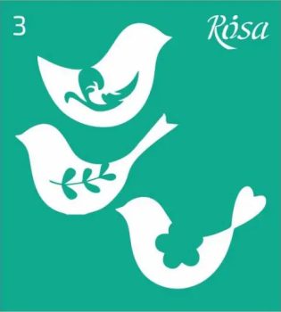 Stencil repeatable self-adhesive 9x10cm – 03