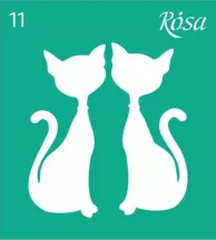 Stencil repeatable self-adhesive 9x10cm – 11