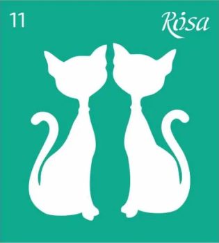 Stencil repeatable self-adhesive 9x10cm – 11