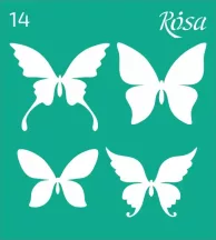 Stencil repeatable self-adhesive 9x10cm – 14