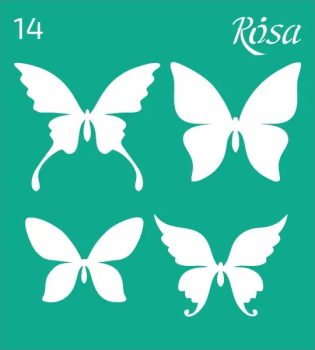 Stencil repeatable self-adhesive 9x10cm – 14