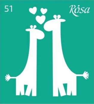 Stencil repeatable self-adhesive 9x10cm – 51