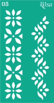 Stencil repeatable self-adhesive 9x17cm – 05