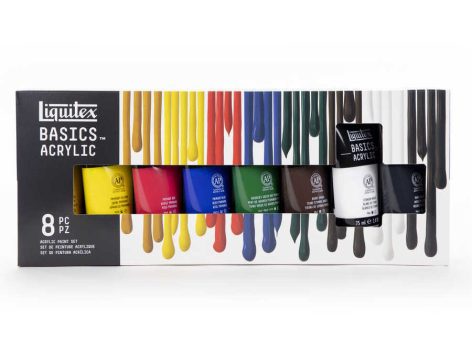 Akril festék készlet Liquitex Basics 8x75ml