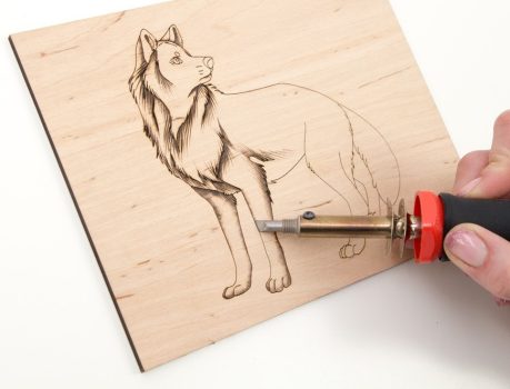 Fa tábla égetéshez 15x20cm