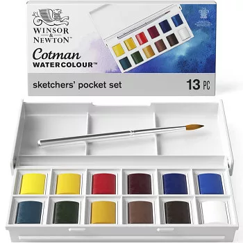 Cotman Sketcher's Pocket Box akvarell festék Set