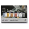 Set of watercolor colors Cotman 6 tubes - metallic