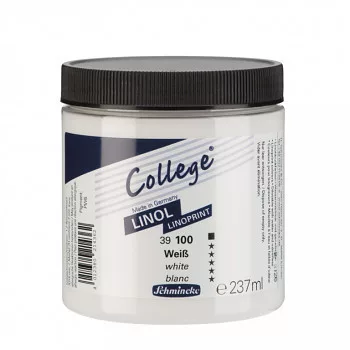 Linocut paint College 237ml - 100 fehér