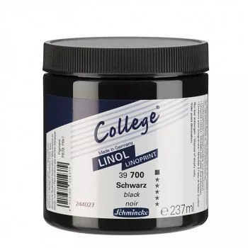 Linocut paint College 237ml - 700 fekete
