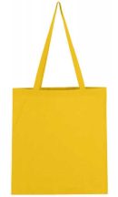 Canvas bag with a long handle - yellow