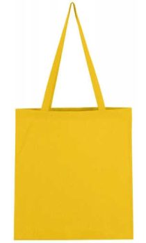Canvas bag with a long handle - yellow