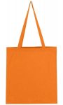 Canvas bag with long handle - orange / tangerine