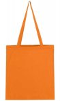 Canvas bag with long handle - orange / tangerine