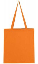 Canvas bag with long handle - orange / tangerine