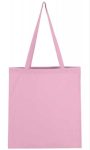 Canvas bag with long handle - light pink / rose