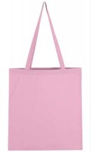 Canvas bag with long handle - light pink / rose