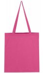 Canvas bag with a long handle - pink