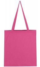 Canvas bag with a long handle - pink