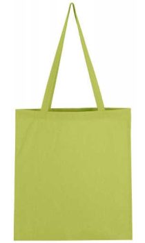 Vászon táska hosszú füllel - limezöld