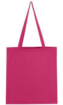 Hosszú fülű vászon táska - sötét rózsaszín / magenta