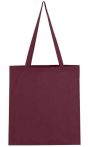 Vászon táska hosszú füllel - bordó