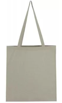 Vászon táska hosszú füllel - világos szürke