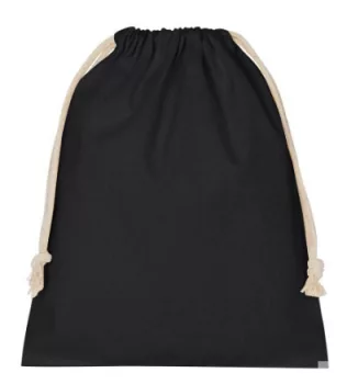 Pamut zseb / zsák 10x14cm fekete