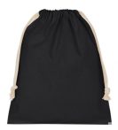 Pamut zseb / zsák 15x20cm fekete