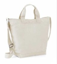 Helena cotton shoulder bag 40x38x14cm - natural