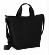 Helena cotton shoulder bag 40x38x14cm - fekete