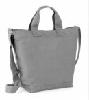 Helena cotton shoulder bag 40x38x14cm - grey