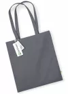 Organic EarthAware cotton bag 340g - gray / graphite
