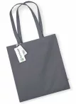 Organic EarthAware cotton bag 340g - gray / graphite